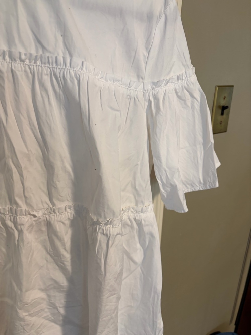 Gap tiered white poplin shirt - Picture 3 of 7